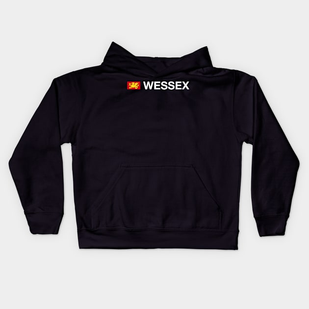 Wessex Flag Aesthetic. Kids Hoodie by CityNoir